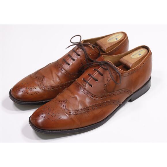 Ben Sherman Brown Wingtip Oxford Leather Dress Shoes Mens 12 main image 9